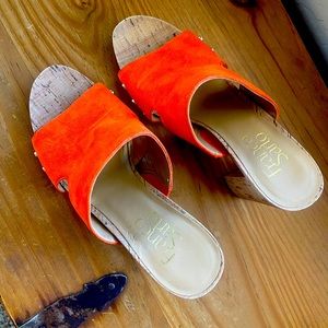 Franco Sarto cork sandals